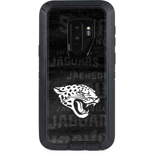 NFL Jacksonville Jaguars Black & White Otterbox Defender Galaxy Skin
